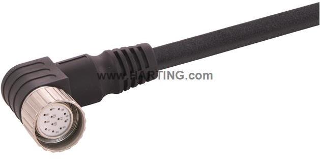 HARTING Technology Group-21373600C70050 null Cable Assembly Circular 5m 18AWG M23 Circular 12 Right Angle