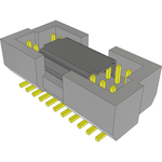 Conn Shrouded Header HDR 21 POS 1mm Solder ST SMD TIGER CLAW™ T/R