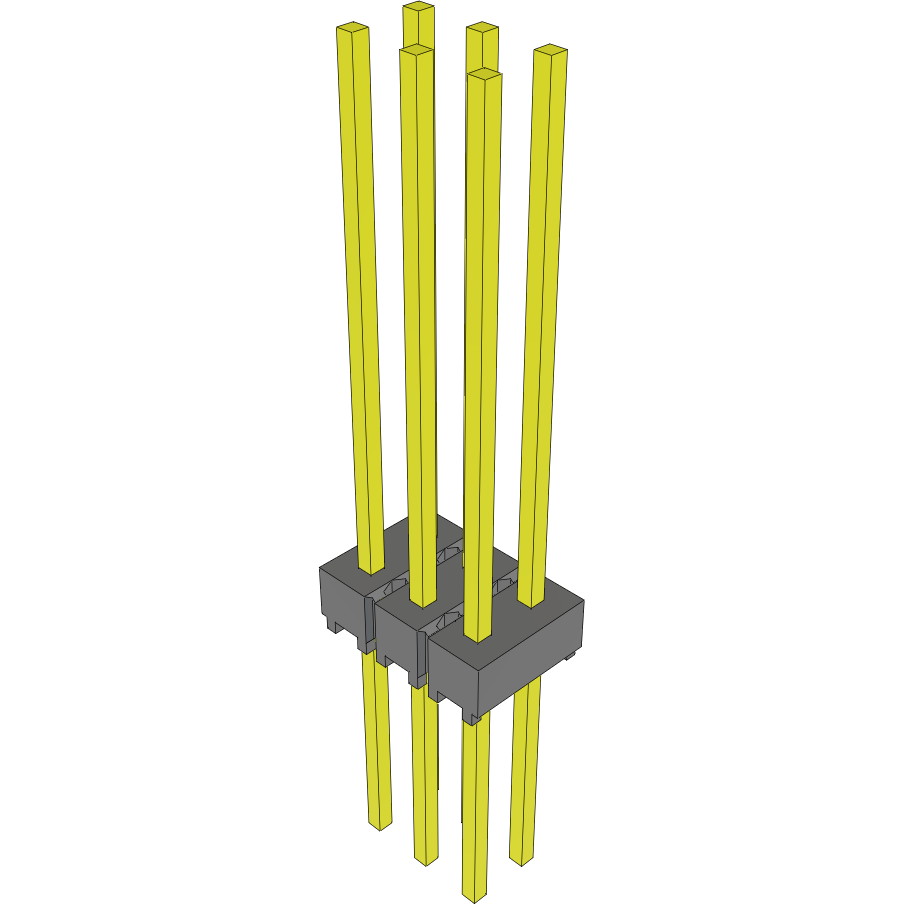 Samtec-MTSW-103-13-L-D-740 Steckverbinderleisten und Leiterplattenbuchsen Conn Unshrouded Header HDR 6 POS 2.54mm Solder ST Top Entry Thru-Hole Bulk