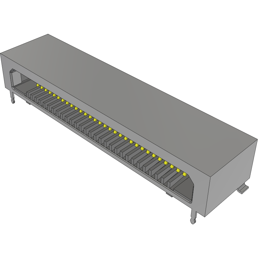 Samtec-FCS8-30-01-L-S-A-FR Connector Telephone and Telecom 0.80 mm High-Speed Cost-Effective Micro Coax Cable, PCB Receptacle