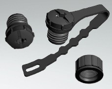 CONEC-43-16211 Steckverbinderzubehör Connector Accessories Protecting Cap Polyamide