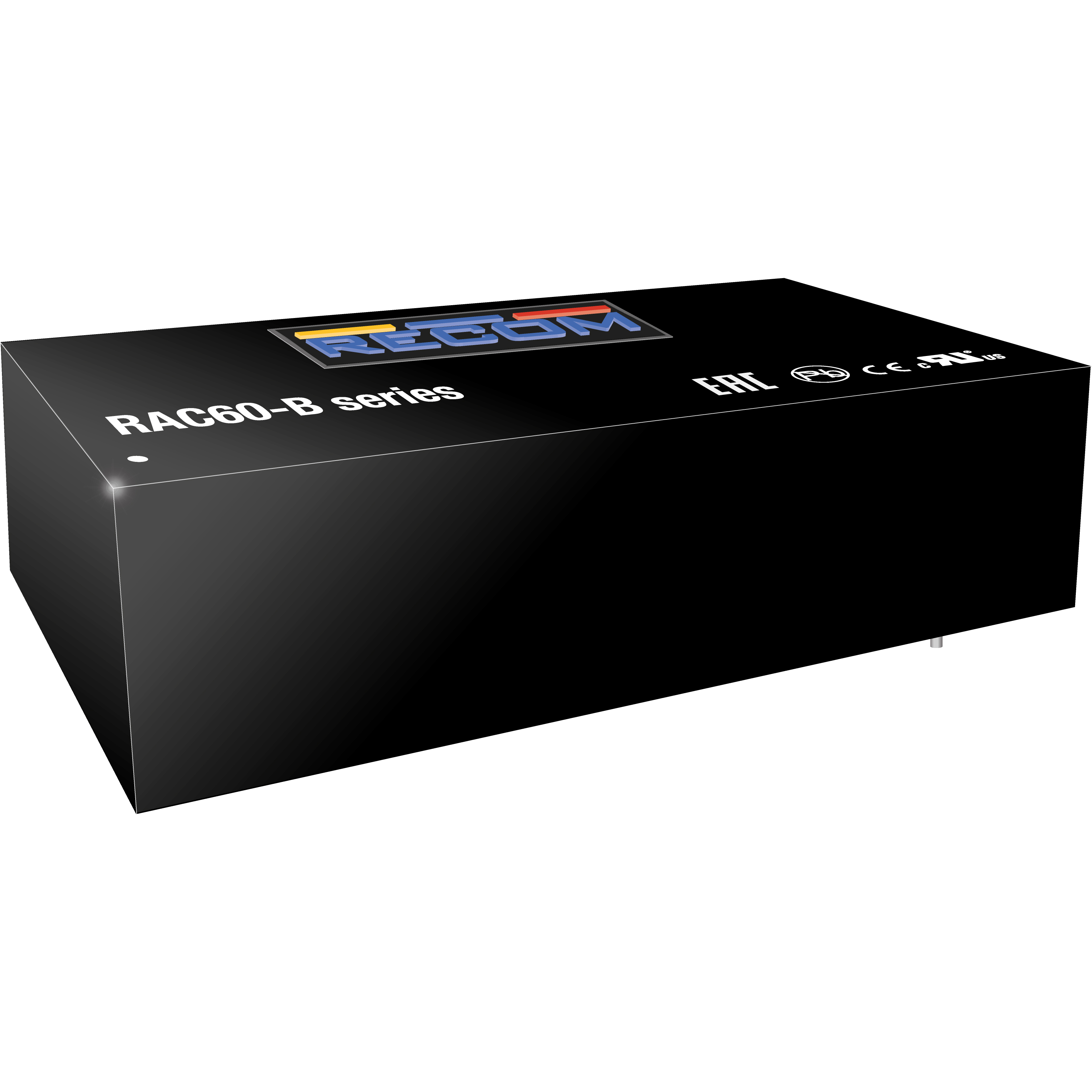 RECOM Power-RAC60-12SB Suministro de energía de AC a CC AC/DC Power Supply Single-OUT 12V 5A 60W Medical 6-Pin Box