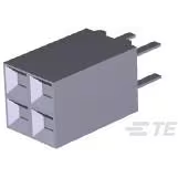 TE Connectivity-535542-2 Embases de raccordement et réceptacles PCB Conn Socket Strip F 4 POS 2.54mm Solder ST Top Entry Thru-Hole Box