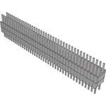 Conn Board Stacker HDR 80 POS 1.27mm Solder ST Thru-Hole Tube