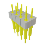 Conn Unshrouded Header HDR 8 POS 2.54mm Solder ST Top Entry Thru-Hole Tube