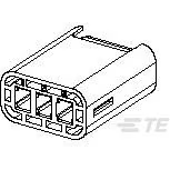 TE Connectivity-1587716-1 Einzeladersteckverbinder, Gehäuse Conn Housing PL 3 POS 5.2mm Crimp ST Cable Mount Black Package