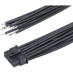 Cable Assembly Discrete Wire UL 1061 0.15m 16AWG/28AWG Micro-Fit+ PCIe (12Power/4Signal) POS F Crimp/Compression Bag