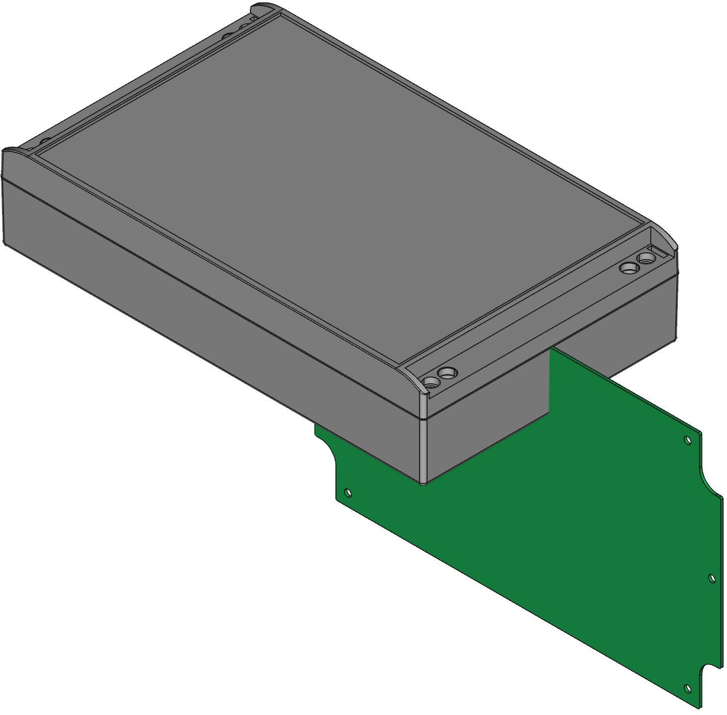 Hammond Manufacturing-R190-172-000 Kästen, Gehäuse und Gestelle Gray Die Cast Aluminum Watertight Enclosure