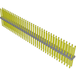 Conn Unshrouded Header HDR 72 POS 2.54mm Solder ST Top Entry Thru-Hole Bulk