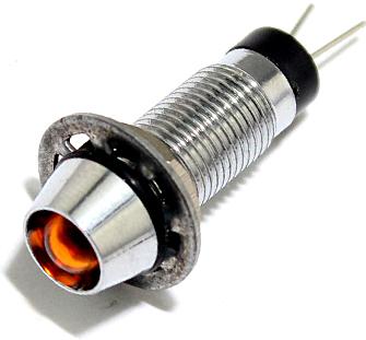 Mallory Sonalert Products-FL1M-8CJ-3-Y24V Panel Mount Indicators LED Panel Mount Indicator Uni-Color Yellow 1500mcd 2-Pin Bulk