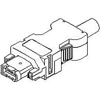 Molex-55100-0670 Connector Interface 2.00mm Pitch Serial I/O Connector, Plug Kit, Wire-to-Wire, Solder Type, 8 Circuits