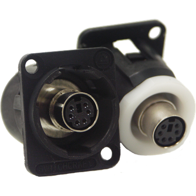 Switchcraft-EH6MD2BX Steckverbinder, rund Circular DIN Connector F 6 POS ST Panel Mount 6 Terminal 1 Port Bulk