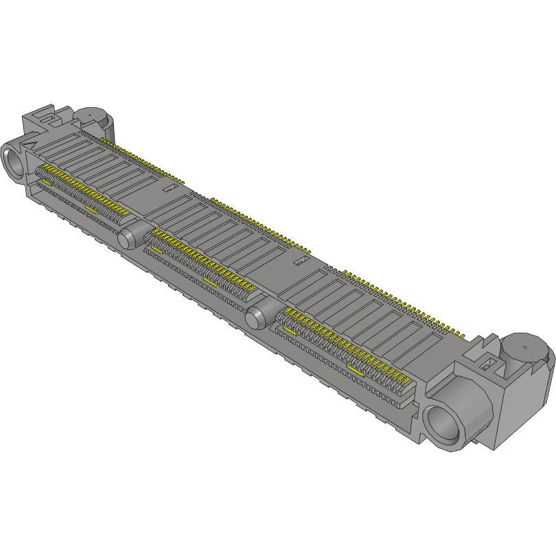 Samtec-QFS-078-02-H-D-RA Steckverbinderleisten und Leiterplattenbuchsen Conn Micro High Speed Socket Strip SKT 156 POS 0.635mm Solder RA Side Entry SMD/Thru-Hole Tube