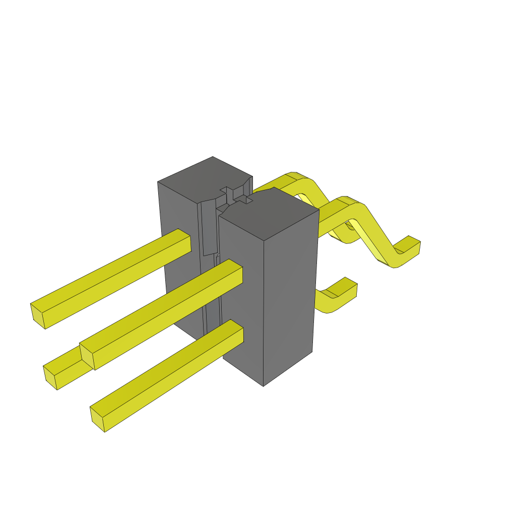 Samtec-TSM-102-01-LM-DH-TR Steckverbinderleisten und Leiterplattenbuchsen Conn Unshrouded Header HDR 4 POS 2.54mm Solder RA Side Entry SMD T/R