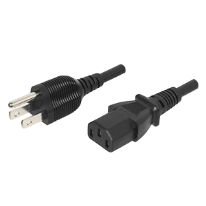Same Sky (formerly CUI Devices)-AC-C13 JP Cable Assembly AC Power Cable Assembly AC Power Cord 1.83m 19AWG Power to Power 3 to 3 POS F-M