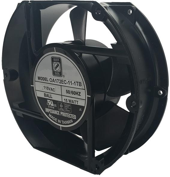 ORION FANS-OA172EC-11-1WB Blowers and Fans AC Fan Axial Ball Bearing 115V 103V to 127V 220CFM 57.3dB 172 X 150 X 51mm Box