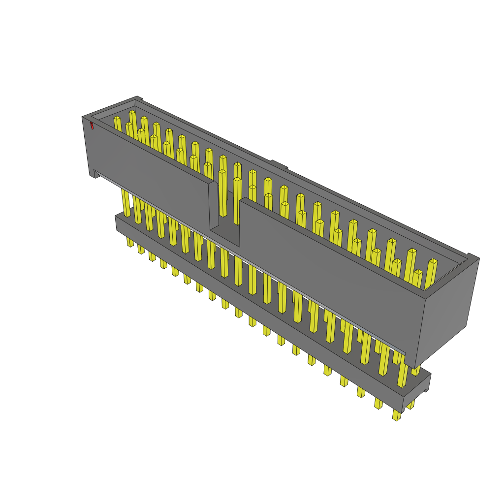 Samtec-ZSS-120-03-G-D-715 Steckverbinderleisten und Leiterplattenbuchsen Conn Elevated Shrouded Header HDR 40 POS 2.54mm Solder ST Top Entry Thru-Hole Layer