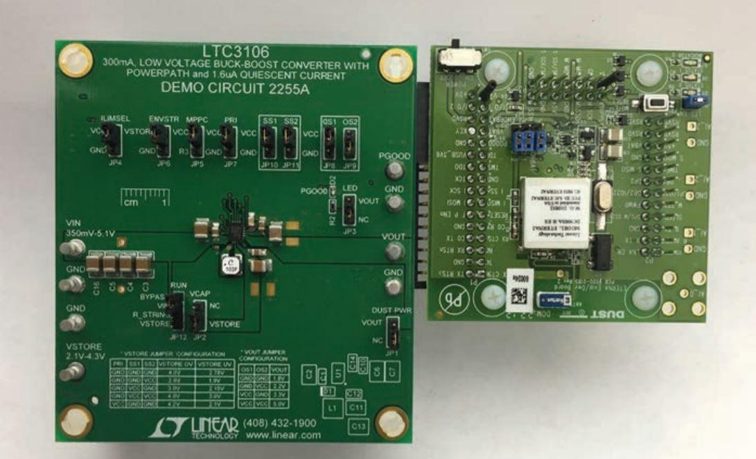 Analog Devices-DC2255A Power Management Development Boards and Kits LTC3106EUDC Demo Board, Buck-Boost, 0.35V ≤ VIN ≤ 5.1V; VOUT = 1.8/2.2/3.3/5V @ 300mA