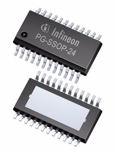 Infineon Technologies AG-TLE8444SLXUMA1 Bewegungsmotorsteuerung Quad Half Bridge Stepper Motor Driver 24-Pin SSOP T/R Automotive AEC-Q100
