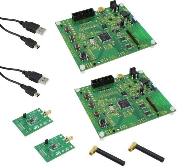 STMicroelectronics-STEVAL-IKR001V1 RF/Drahtlos-Entwicklungsplatinen und Kits SPIRIT1 RF Transceiver Development Kit