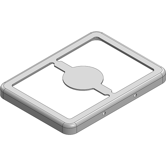 Masach Tech-MS209-10F-NS null 20.9 x 15.3 x 1.7mm Two-piece Drawn-Seamless RF Shield/EMI Shield FRAME (Nickel-Silver)