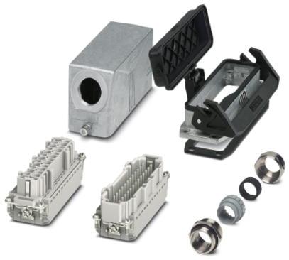 PHOENIX CONTACT-1416358 Komponentensätze Connector set, number of positions: 24, material: Die-cast aluminum, salt water resistant, connection method: Push-in connection, connection cross section: AWG 26- 14
