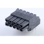 Conn Wire to Board RCP 10Power POS 3mm Solder RA Side Entry Thru-Hole Tray