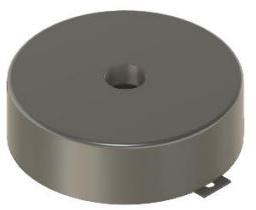 PUI Audio, Inc-AT-1052-T Indicadores de audio y alertas Audio Transducer 5Vp-p 25Vp-p 5mA 5Vp-p 75dBA 4700Hz to 5700Hz Screw Mount Solder Lug