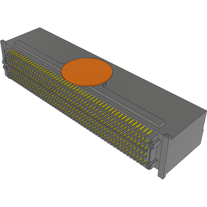 Samtec-SEAM-50-01-L-10-2-RA-K-TR Cabezales del conector y receptáculos PCB Conn Open Pin Field Array HDR 500 POS 1.27mm Solder RA Side Entry SMD SEARAY™ T/R