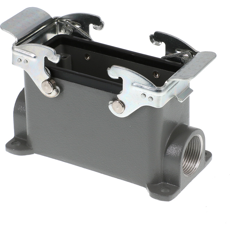 Molex-7816.6375.0 抽缩起动适配器 Housing 90° 16 Shell Size Polyester Powder Die Cast Aluminum GWconnect®