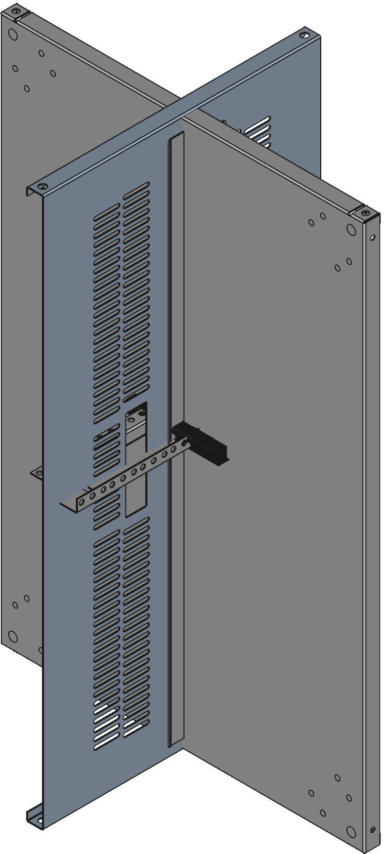 Hammond Manufacturing-RCHV1901431BK1 Scatole, contenitori e rack Black Steel Wall Mount Desktop Rack Cabinet