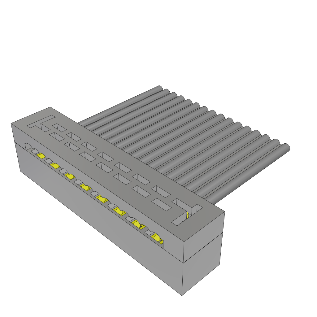 Samtec-TCSD-08-01 Connector Headers and PCB Receptacles Conn IDC Connector SKT 16 POS 2mm IDT RA Side Entry Cable Mount TIGER EYE™ Tube