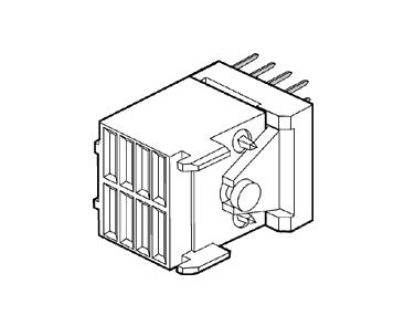Amphenol Communications Solutions-93239-112LF Steckverbinder Conn Backplane Power RCP 8 POS 2mm Solder ST Thru-Hole 32 Terminal 1 Port Tray