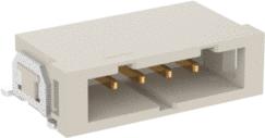 ERNI Electronics-109916 Embases de raccordement et réceptacles PCB Conn Shrouded Header HDR 4 POS 2mm Solder RA SMD T/R