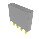 Conn Socket Strip SKT 4 POS 2.54mm Solder ST Top Entry Thru-Hole Bulk