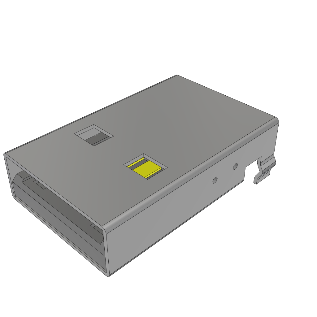 Samtec-USB-AM-S-S-B-SM1-R-TR Connector USB Conn USB 2.0 Type A PL 4 POS 2.5mm/2mm Solder RA SMD 4 Terminal 1 Port T/R