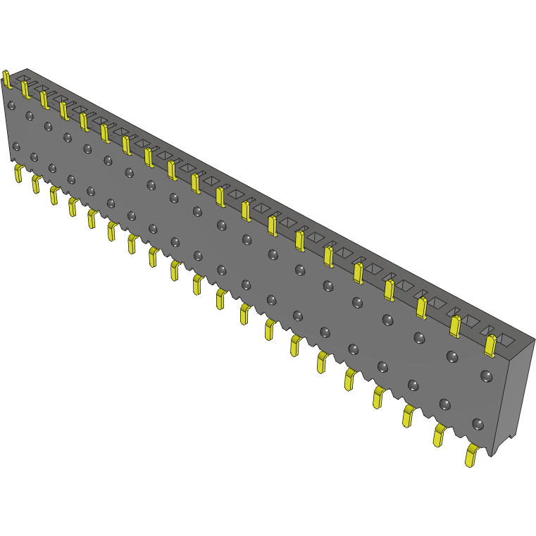 Samtec-SSM-120-S-SH Steckverbinderleisten und Leiterplattenbuchsen Conn Socket Strip SKT 20 POS 2.54mm Solder RA Side Entry SMD Tube