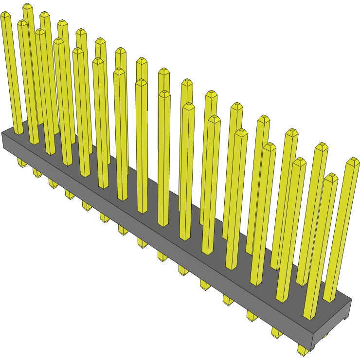 Samtec-MTMM-115-09-G-D-405 Steckverbinderleisten und Leiterplattenbuchsen Conn Unshrouded Header HDR 30 POS 2mm Solder ST Top Entry Thru-Hole Bulk