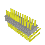 Conn Unshrouded Header HDR 24 POS 1.27mm Solder RA Side Entry Thru-Hole Tube