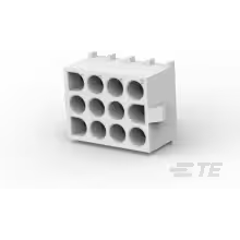 TE Connectivity-350829-1 Connector Headers and PCB Receptacles Conn Wire to Board HDR 12Power POS 6.35mm Solder ST Thru-Hole Carton