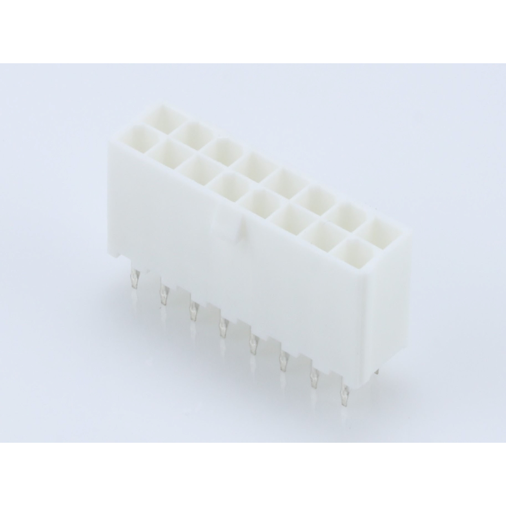 Molex-0039288160 Connector Headers and PCB Receptacles Conn Wire to Board HDR 16Power POS 4.2mm Solder ST Top Entry Thru-Hole Mini-Fit Jr Bag