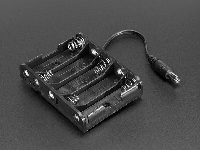 Adafruit Industries-3456 Soportes, clips y contactos para baterías Battery Holder 5 Cells AA Size
