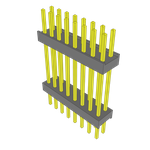 Conn Board Stacker HDR 16 POS 2.54mm Solder ST Thru-Hole Bulk
