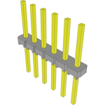 Conn Unshrouded Header HDR 6 POS 2.54mm Solder ST Top Entry Thru-Hole Bulk