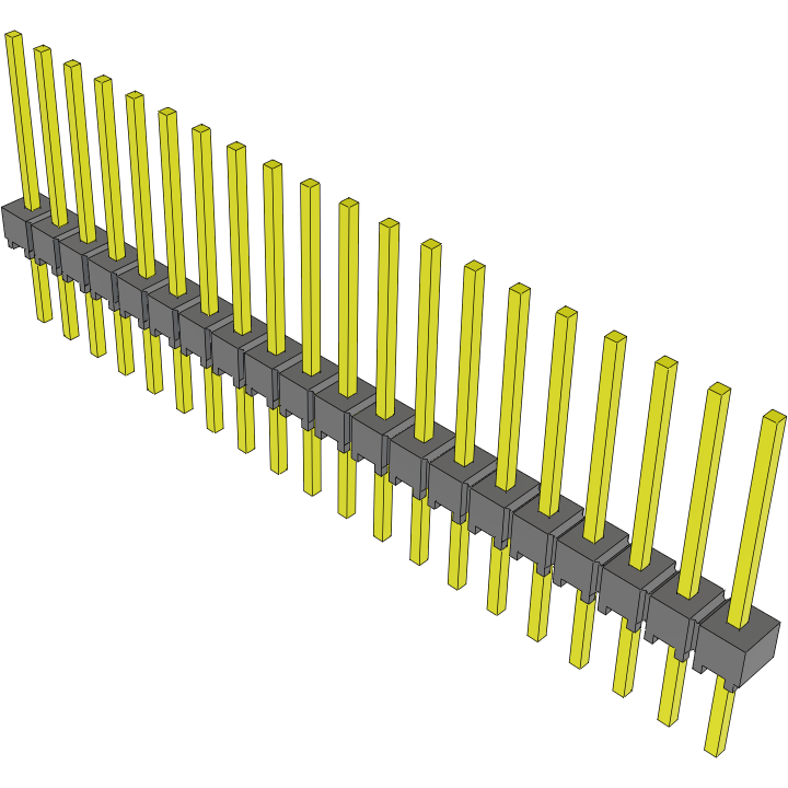 Samtec-MTSW-120-09-G-S-425 Steckverbinderleisten und Leiterplattenbuchsen Conn Unshrouded Header HDR 20 POS 2.54mm Solder ST Top Entry Thru-Hole Bulk