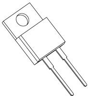 Toshiba-TRS4E65F,S1Q Gleichrichter Diode Schottky SiC 650V 4A 2-Pin(2+Tab) TO-220 Tube