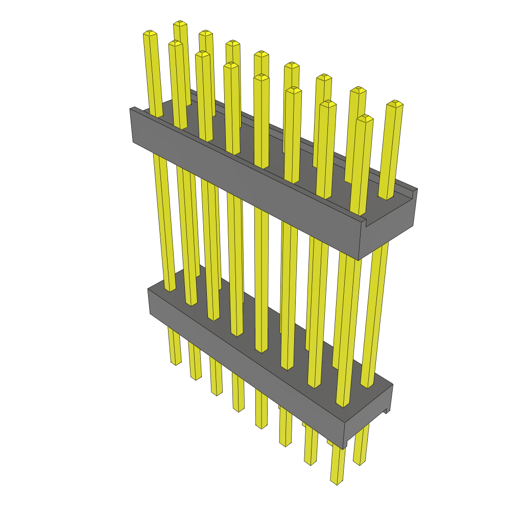 Samtec-ZW-08-20-G-D-705-212 Steckverbinderleisten und Leiterplattenbuchsen Conn Board Stacker HDR 16 POS 2.54mm Solder ST Thru-Hole Bulk