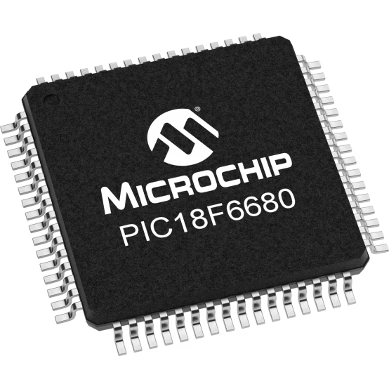 Microchip Technology-PIC18LF6680-I/PT Microcontrollers - MCUs MCU 8-bit PIC RISC 64KB Flash 2.5V/3.3V/5V 64-Pin TQFP Tray