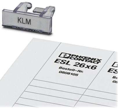 PHOENIX CONTACT-0809395 连接器配件 Connector Accessories Strip Marker Straight Transparent