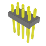 Conn Unshrouded Header HDR 8 POS 2mm Solder ST Top Entry Thru-Hole Bulk